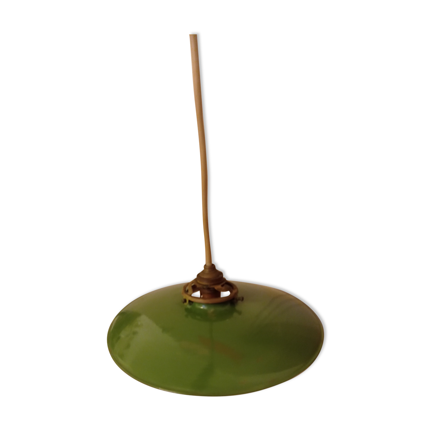 Green enamelled sheet metal suspension