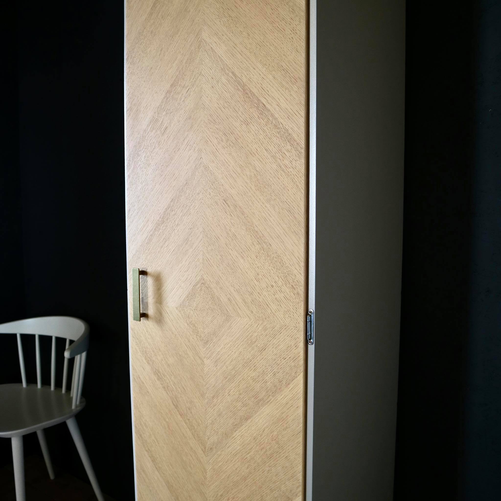 Restored Scandinavian column cabinet