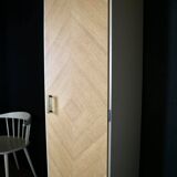 Restored Scandinavian column cabinet