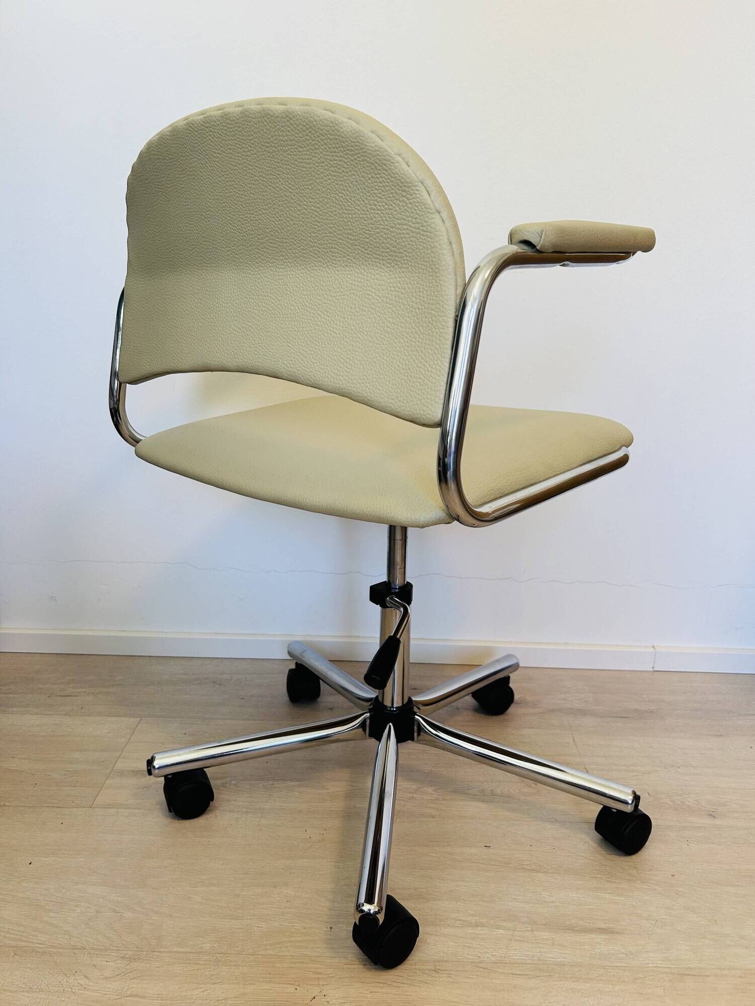 Vintage Light Olive Office Chair by Kovona Model K-107 from Czechoslovakia 1970’s