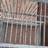 large wooden and iron birdcage 1930s