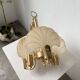 Shell and brass chandelier from the 70s