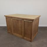 Desk with oak drawers