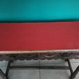 Wooden console 2 drawers antique Chinese style