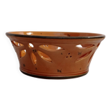 Coupe à fruits en faience émaillée