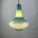 Suspension en verre bleu clair par Massimo Vignelli pour Venini, 1950