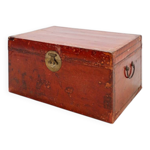 malle/Coffre en cuir