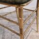 Set of 2 opera chairs in faux bamboo, France, 1940s