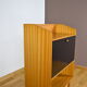 Blond & feet compass 1960 mahogany Vintage Secretary
