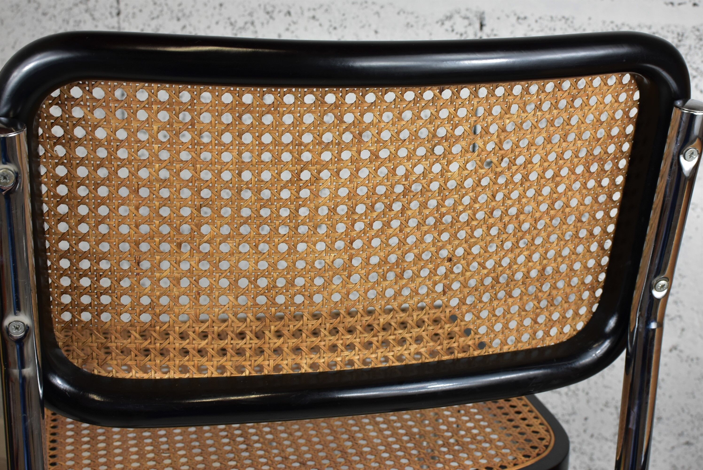 Pair of vintage chairs B32 Marcel Breuer, black