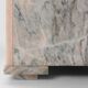 Large marble planter in pink marble, Belgium ca. 1980