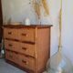 Vintage rattan chest of drawers