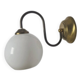 Art Deco metal wall lamp, Poland, 1950s