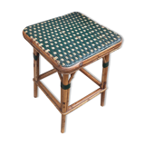 Rattan and scoubidou stool