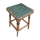 Rattan and scoubidou stool