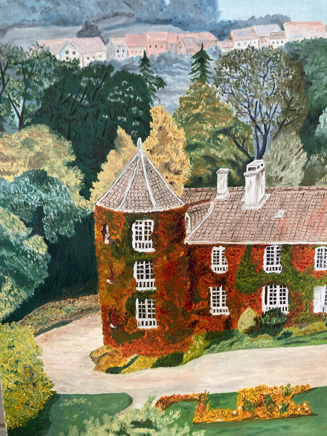 Landscape painting house