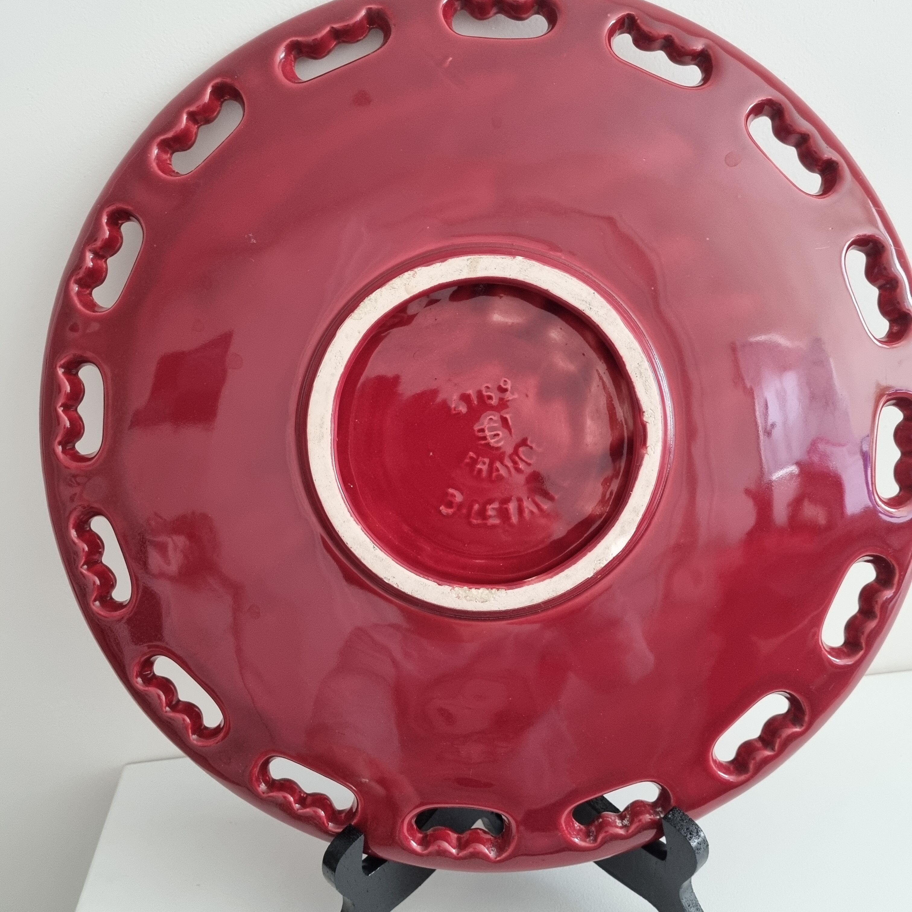 Saint-Clément dish signed B. Letaille