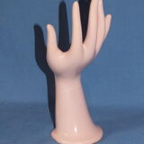 Pink vintage ceramic hand baguier