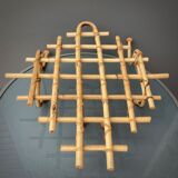 Bamboo wall coat rack