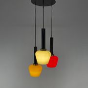 Suspension en cascade colorée italienne moderne du milieu du siècle