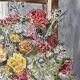 Watercolor painting "Bouquet of flowers on the window" + frame