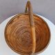 Rattan and brass basket 1970