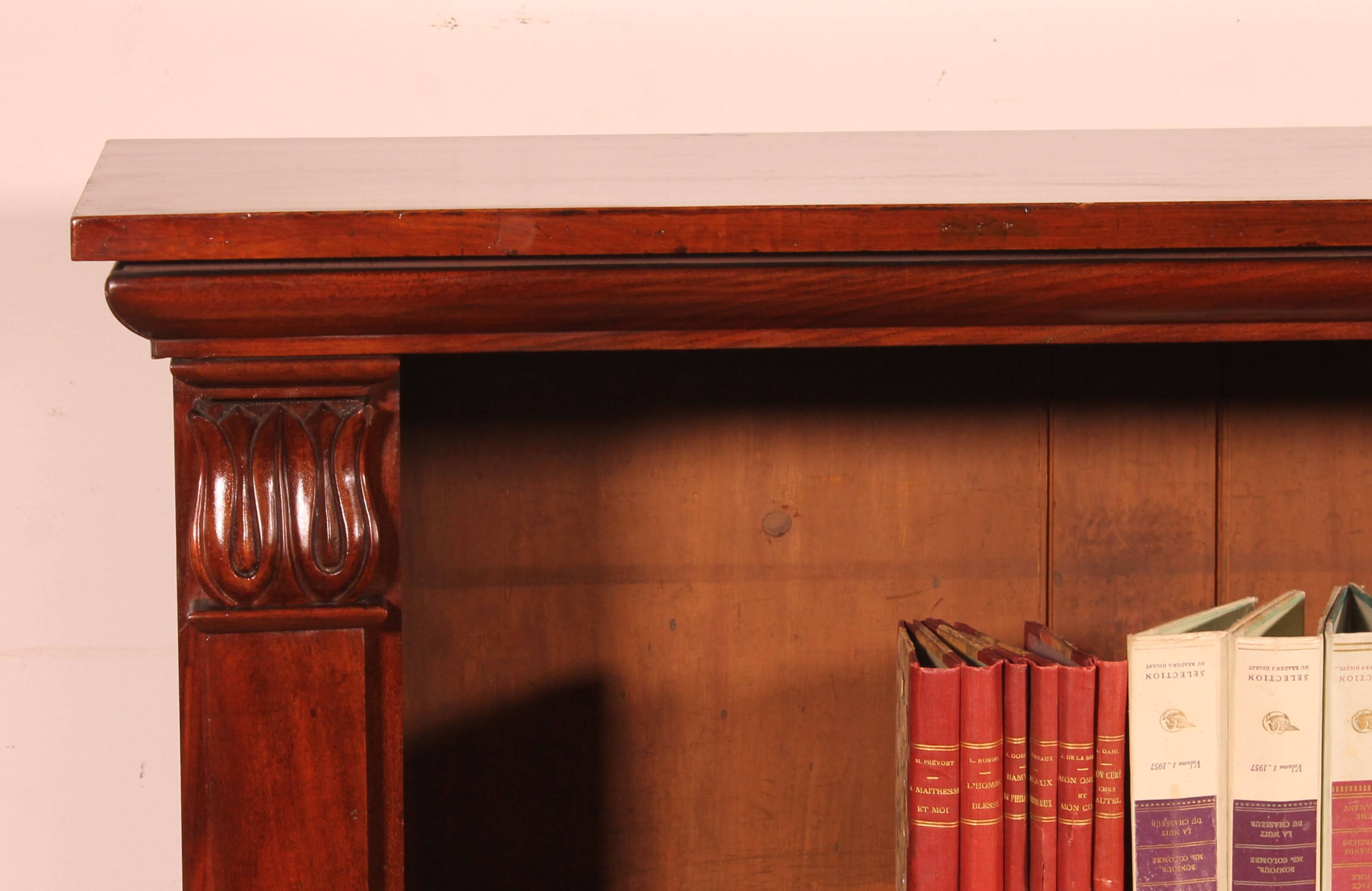 open mahogany library William IV circa 1830-England with drawer
