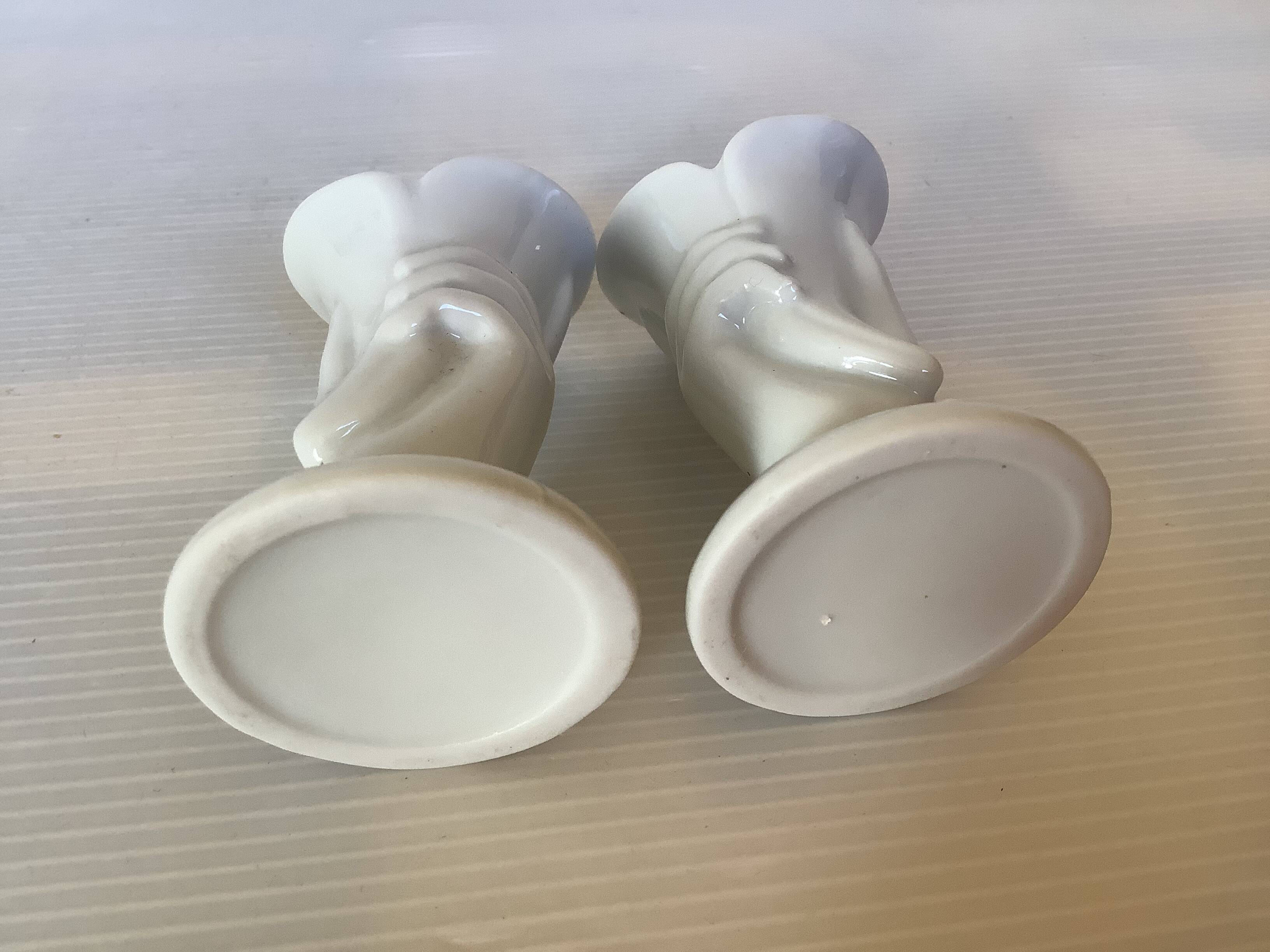 Pair of mini hand candle holders