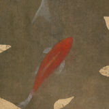 Painted canvas, Koi carp, contemporary work