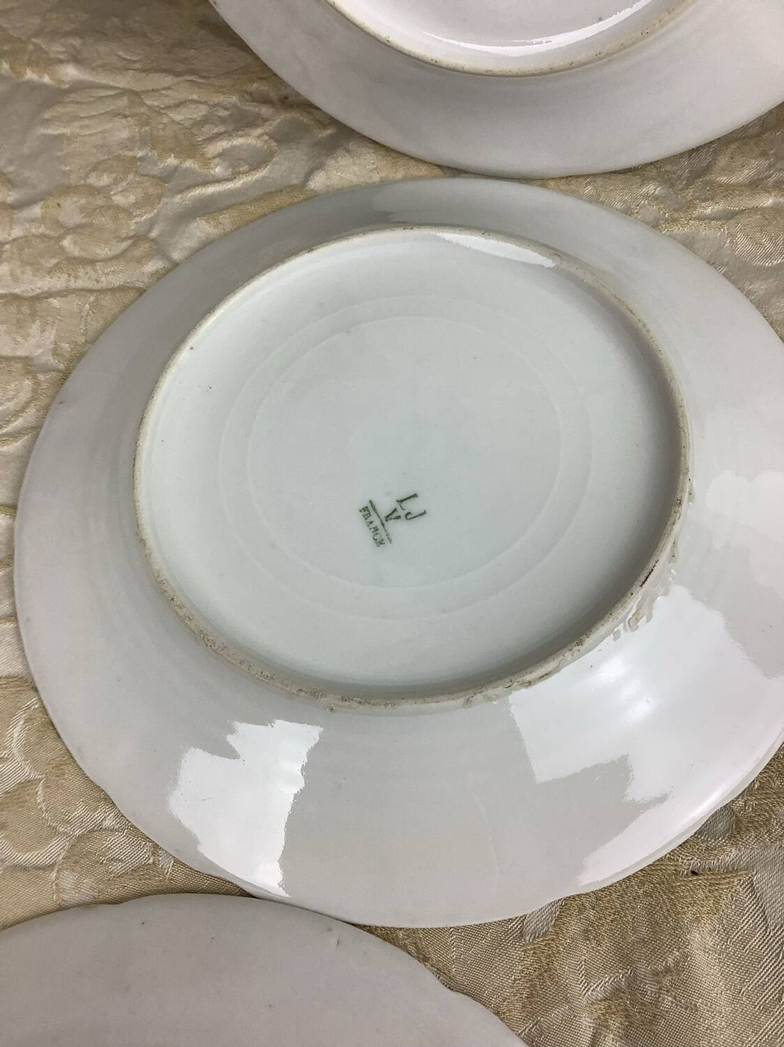 6 Assiettes à dessert Porcelaine Limoges