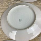 6 dessert plates Limoges porcelain