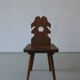 Alpine carved pine dining table set | 1950s