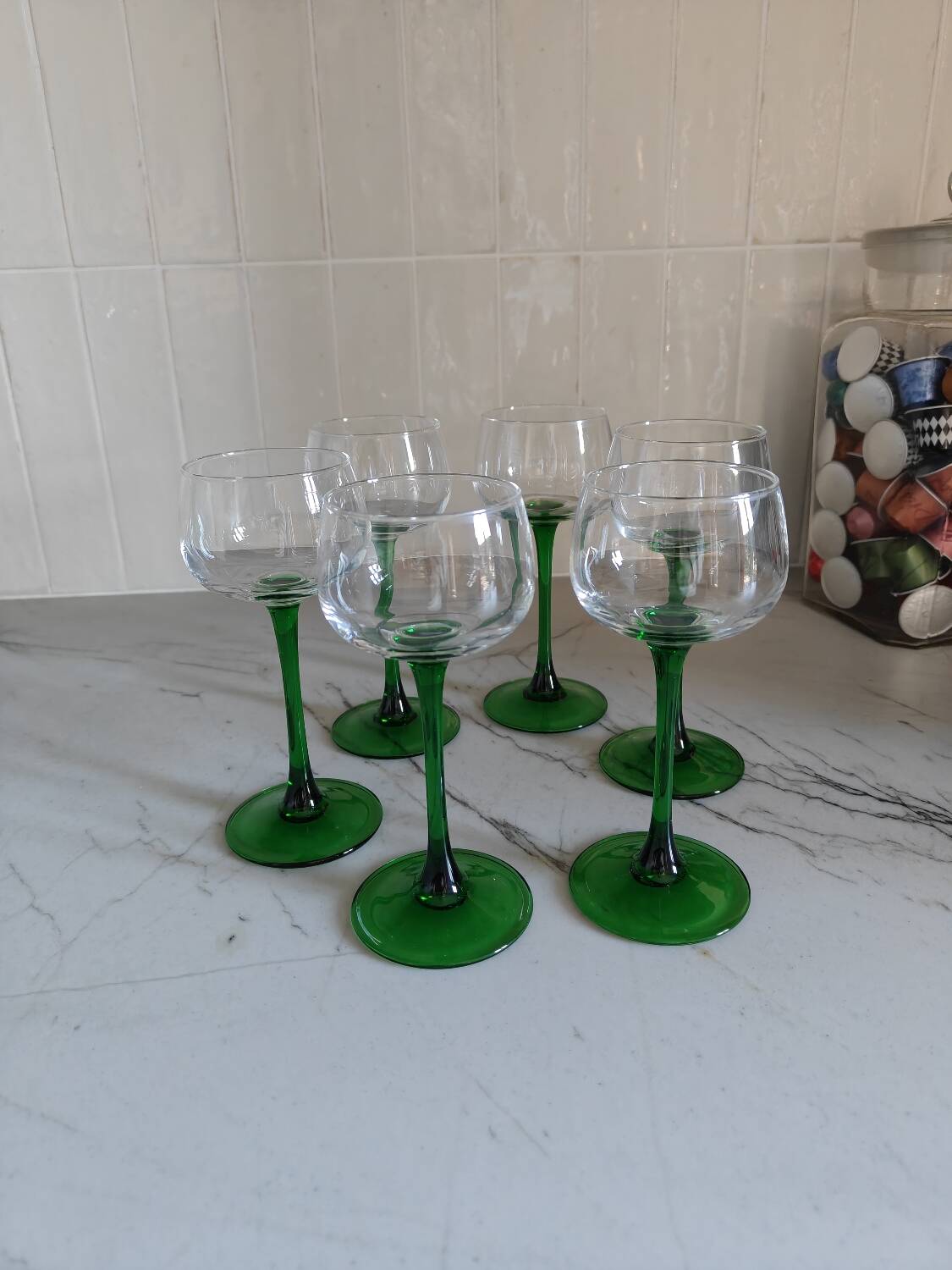 Set of wine glasses