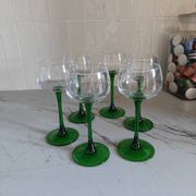 Set of wine glasses