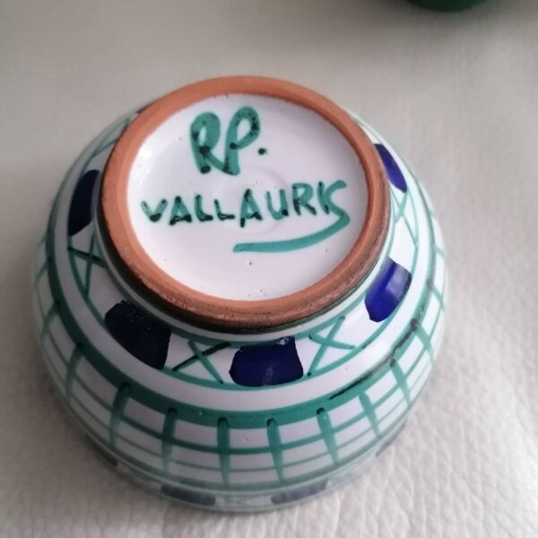 Bol et tasse signé Robert Picault Valauris