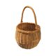 Vintage woven wicker round basket