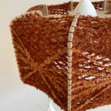 Stretched wool and wood suspension