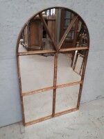 Miroir industriel imposte métallique 72x42cm