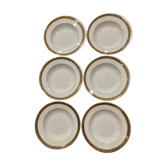 Set of 6 porcelain plates Thierry de Zélicourt
