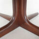 Table basse ronde en placage de bois de rose, années 1960