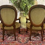 Paire de fauteuils Napoléon III XIXème en acajou