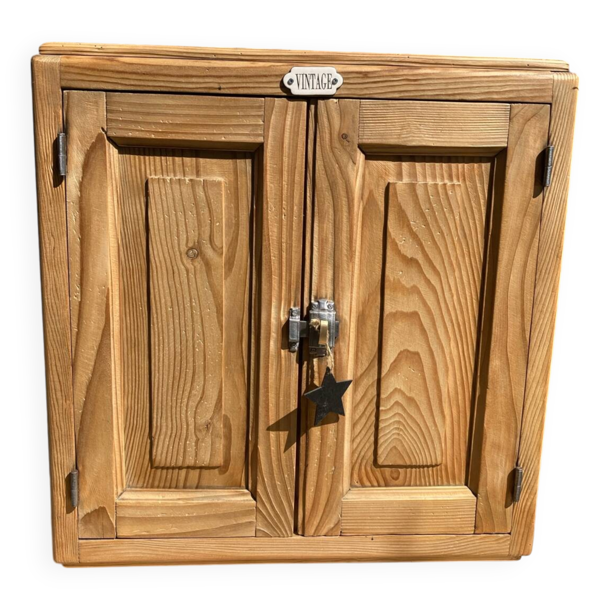 Compact Parisian buffet, 2 elements, pine/beech.