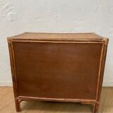 Wicker and rattan chest of drawers