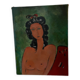 Tableau portrait à l’huile