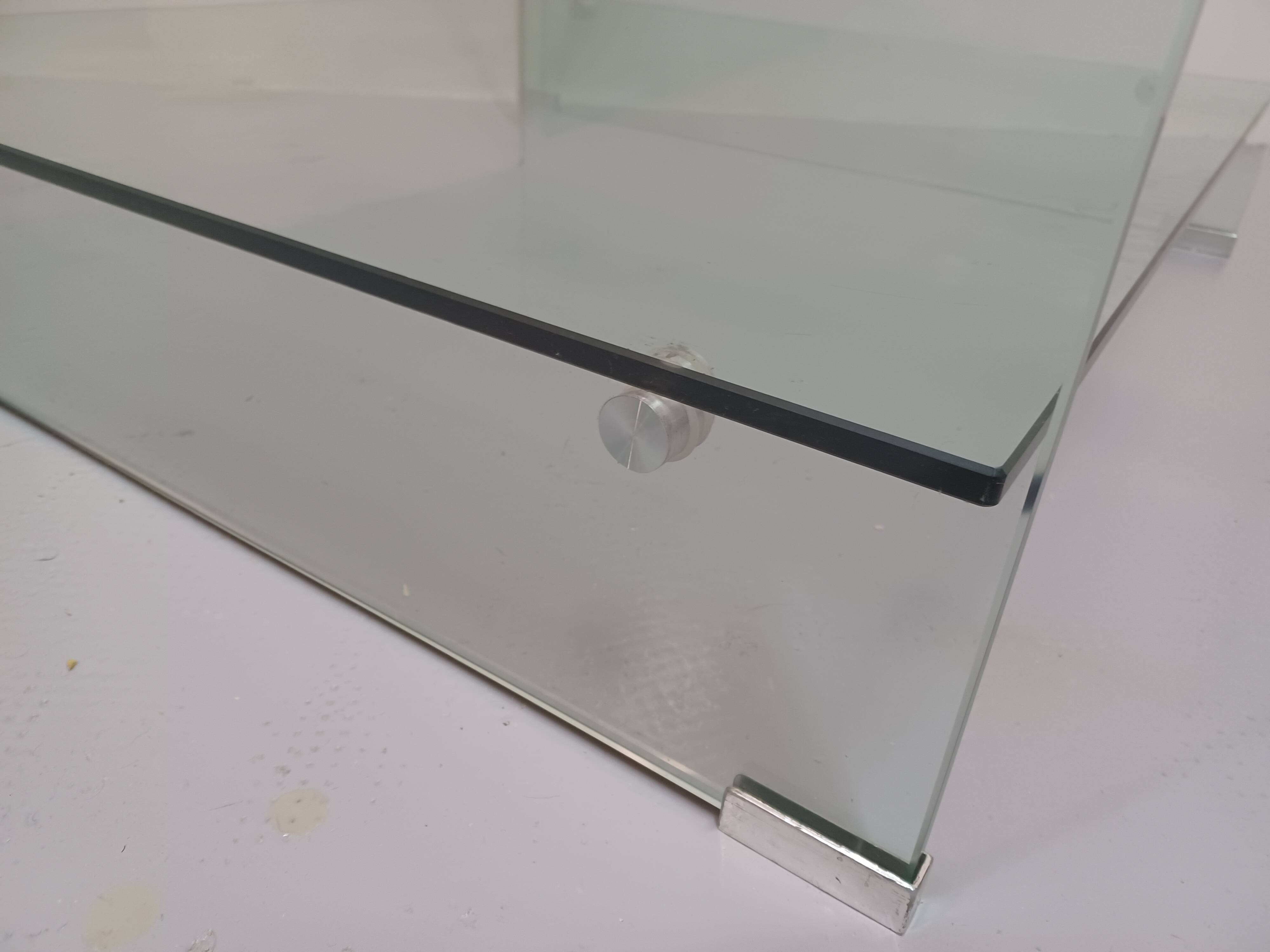 Coffee table, molded glass