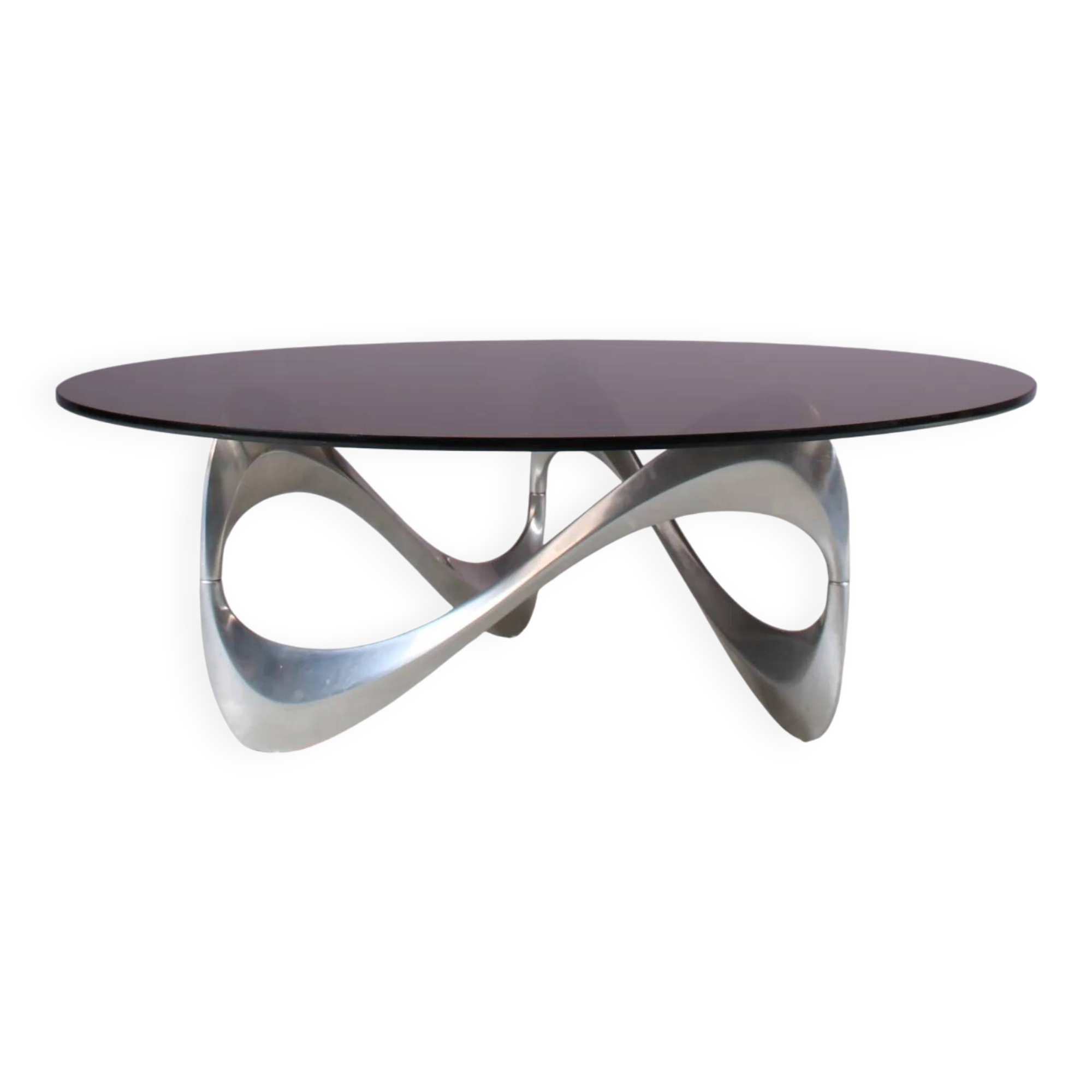 1970s "Snake" coffee table by Knut Hesterberg for Ronald Schmidt, Germany