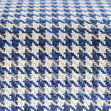 Original armchair compas, pied de poule, blue velvet, 1960s, restored