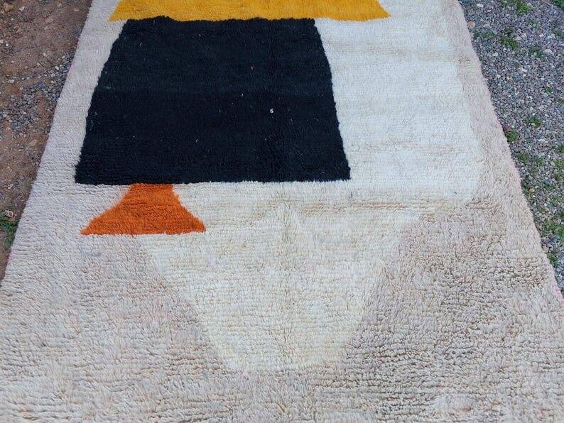 Handmade pure wool rug colorful size 200 x 300 cm