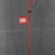 1980s Halogen Red Floor Lamp, Italy