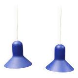 Two minimalist hanging lamps designed by Claus Bonderup and Torsten Thorup and produced by Nordlux
